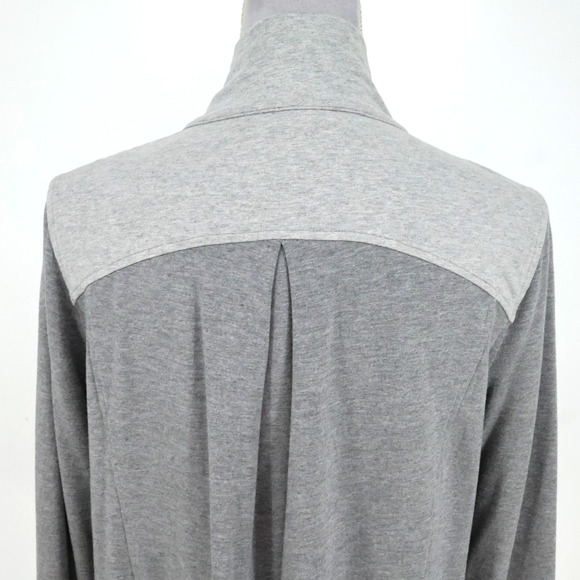 Lululemon Jacket Womens 10 Gray Coast Easy Wrap Stretch Knit Cowl Athleisure - Picture 9 of 14